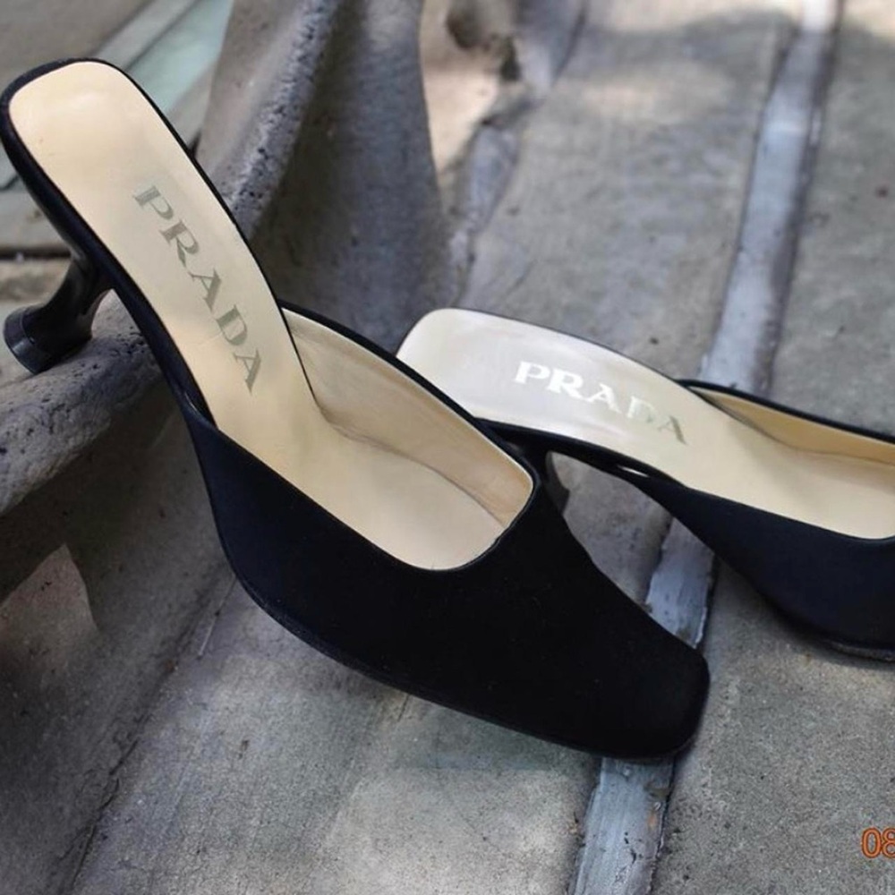 Prada slip on heels